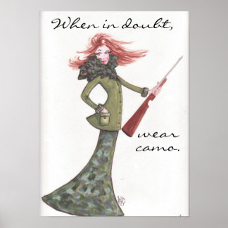 Wear Camo-Poster Poster