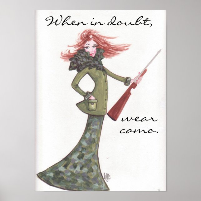 Wear Camo-Poster Poster (Front)