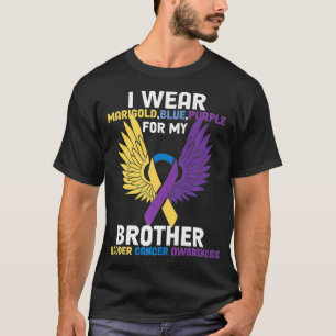 Wear For My Brother Support Squad I Bladder Cancer T-Shirt