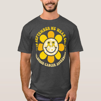 Wear Gold Childhood Cancer Awareness Warrior Fight T-Shirt