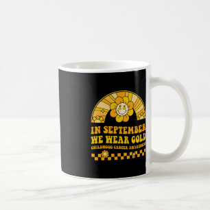 Wear Gold Childhood Cancer Awareness Warrior Rainb Coffee Mug