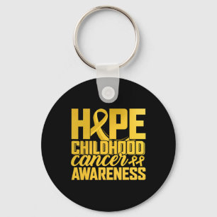 Wear Gold for Childhood Cancer Awareness Hope for Key Ring