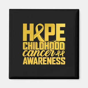 Wear Gold for Childhood Cancer Awareness Hope for Magnet