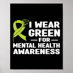 Wear Green For Mental Health Awareness Month 2024  Poster