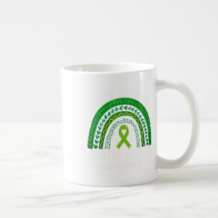 Wear Green For Mental Health Awareness Ribbon Rain Coffee Mug