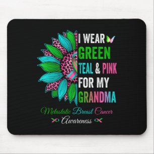 Wear Green For My Grandma Metastatis Breast Cancer Mouse Pad