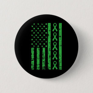 Wear Green For My Husband Kidney Disease Awareness 6 Cm Round Badge