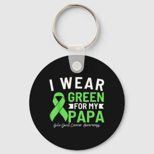 Wear Green For Papa Bile Duct Cancer Awareness Key Ring