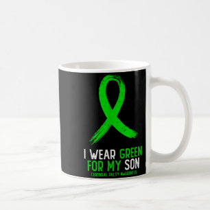 Wear green for son cerebral palsy awareness for coffee mug