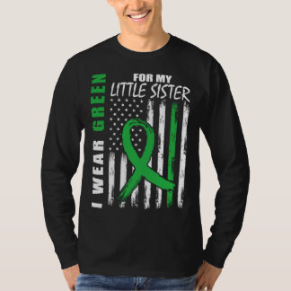 Wear Green Little Sister Kidney Disease Awareness T-Shirt