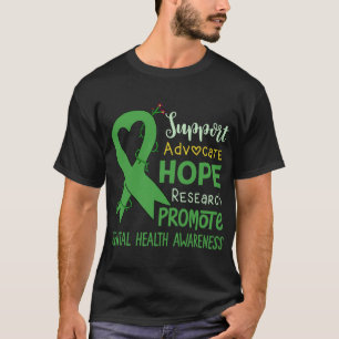 Wear Green Mental Health Awareness Support Squad  T-Shirt