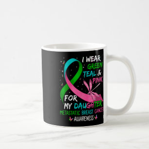 Wear Green Teal Pink For My Daughter Metastatis Br Coffee Mug