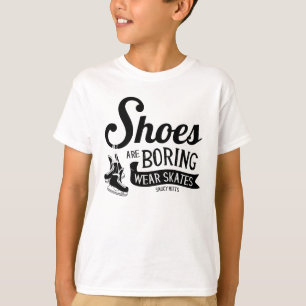 Wear Hockey Skates Shoes Are Boring Youth T-Shirt