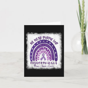 Wear In May Purple Fibromyalgia Awareness Gnome Fo Card