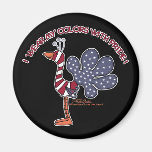 Wear My Colours with Pride Magnet