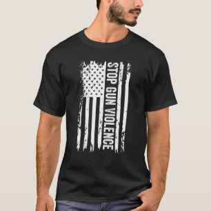 Wear Orange Enough End Gun Violence American Us Fl T-Shirt