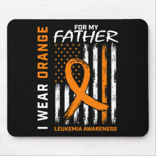Wear Orange Father Dad Leukaemia Awareness America Mouse Pad