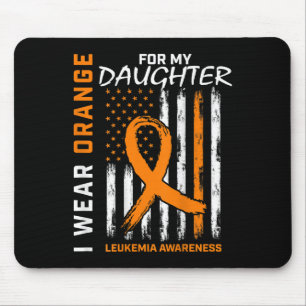 Wear Orange For Daughter Leukaemia Awareness Ameri Mouse Pad