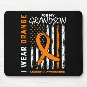 Wear Orange For Grandson Leukaemia Awareness Ameri Mouse Pad