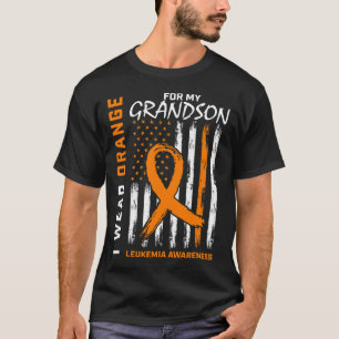 Wear Orange For Grandson Leukaemia Awareness Ameri T-Shirt
