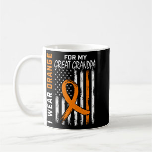 Wear Orange For Great Grandpa Leukaemia Awareness Coffee Mug