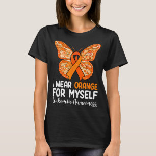Wear orange for leukaemia awareness butterfly T-Shirt