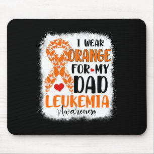 Wear Orange For My Dad Leukaemia Awareness Month W Mouse Pad