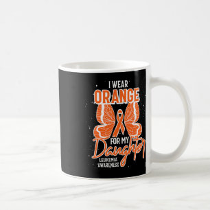 Wear Orange For My Daughter Butterfly Leukaemia Aw Coffee Mug
