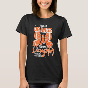 Wear Orange For My Daughter Butterfly Leukaemia Aw T-Shirt