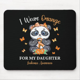 Wear Orange For My Daughter Leukaemia Awareness Pa Mouse Pad