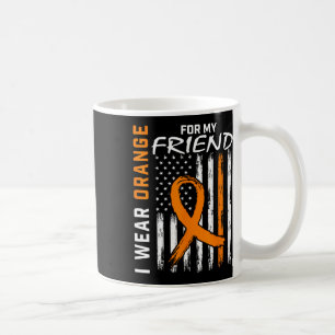 Wear Orange For My Friend Leukaemia Awareness Flag Coffee Mug