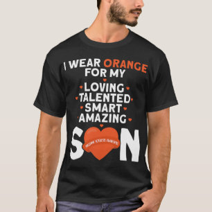 Wear Orange For My Son Multiple Sclerosis Awarenes T-Shirt