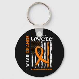 Wear Orange For My Uncle Leukaemia Awareness Ameri Key Ring