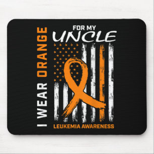 Wear Orange For My Uncle Leukaemia Awareness Ameri Mouse Pad
