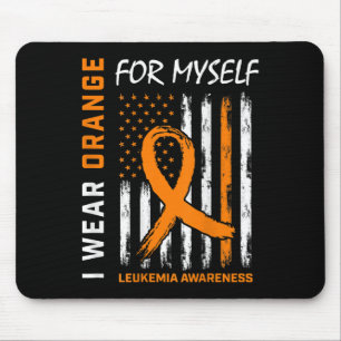 Wear Orange For Myself Leukaemia Awareness America Mouse Pad