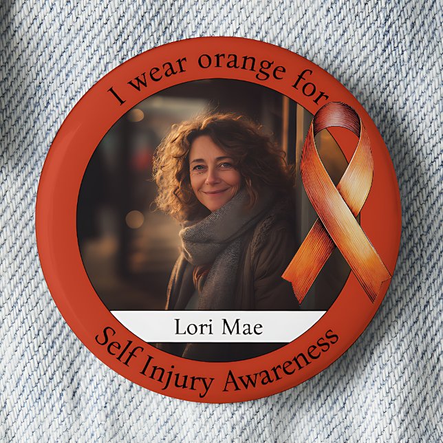Wear Orange for Self Injury Awareness Photo 6 Cm Round Badge (Creator Uploaded)