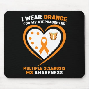 Wear Orange For Stepdaughter Multiple Sclerosis Aw Mouse Pad