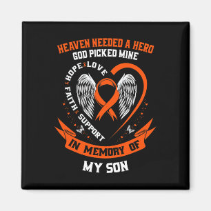 Wear Orange In Memory Of My Son Leukaemia Awarenes Magnet