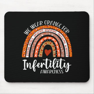 Wear Orange Infertility Awareness Week Rainbow Ivf Mouse Pad