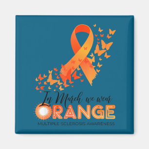 Wear orange multiple sclerosis awareness ms magnet