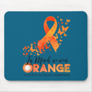 Wear orange multiple sclerosis awareness ms mouse pad