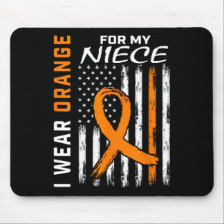 Wear Orange Niece Multiple Sclerosis Ms Flag Gifts Mouse Pad