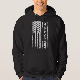 Wear Orange Peace Sign Enough End Gun Violence Tie Hoodie