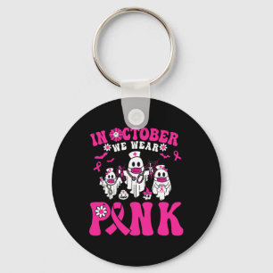 Wear Pink Breast Cancer Warrior Ghost Paramedic Nu Key Ring