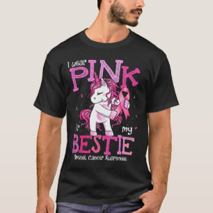 Wear Pink For My Bestie Shirt Breast Cancer Awaren