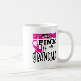 Wear Pink For My Grandma - Breast Cancer Awareness Coffee Mug