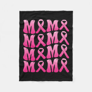 Wear Pink For My Mama Breast Cancer Support Squad Fleece Blanket
