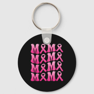 Wear Pink For My Mama Breast Cancer Support Squad Key Ring