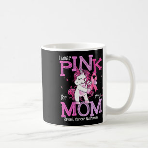 Wear Pink For My Mum Shirt Breast Cancer Awareness Coffee Mug