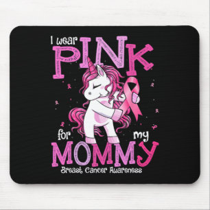 Wear Pink For My Mummy Shirt Breast Cancer Awarene Mouse Pad
